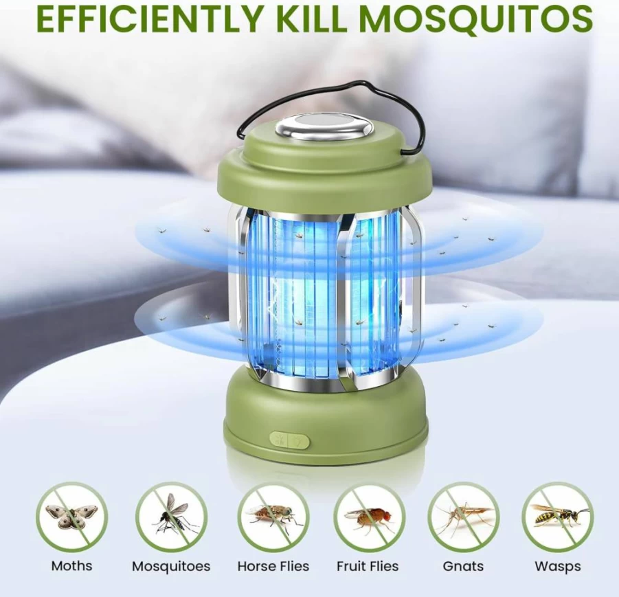 LiBa 2-Pack Electric Bug Zapper Indoor Insect Killer with 4 Replacement Bulbs - 2800V Mosquito & Fly Killer, Lightweight Design, Washable Tray - Powerful Pest Control for Home