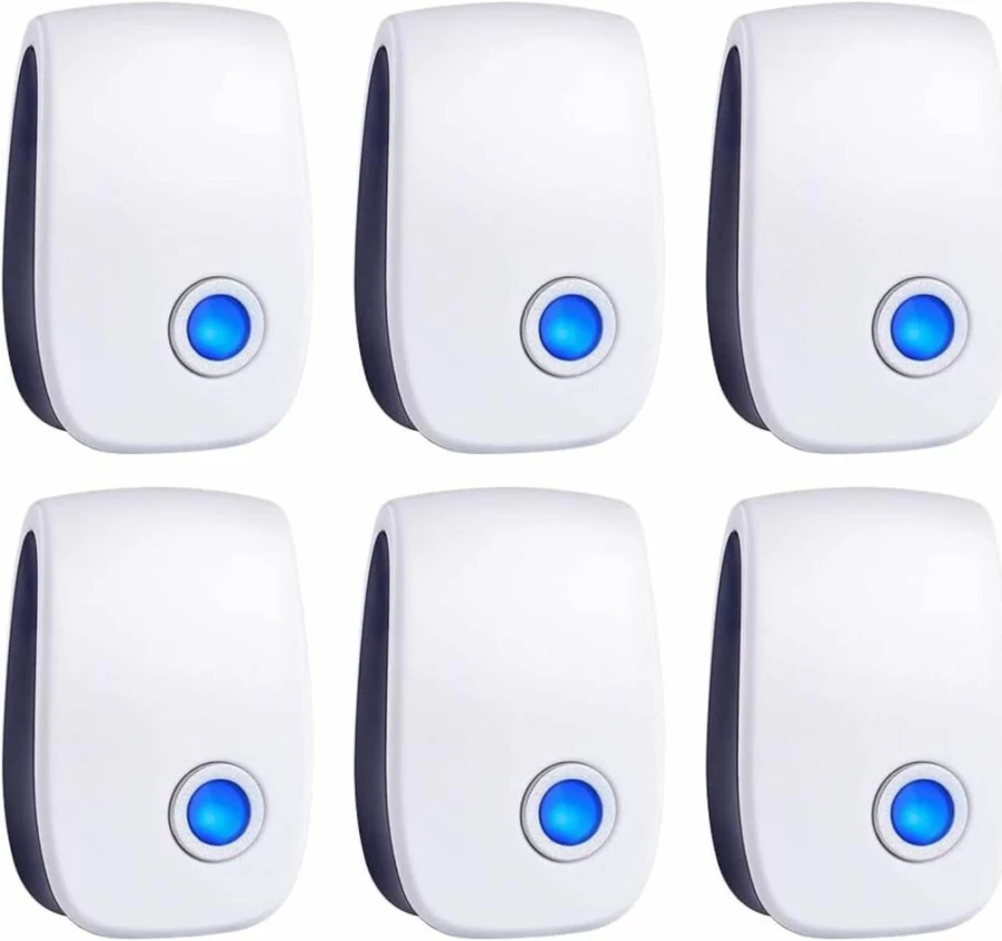Zybeauty Ultrasonic Pest Repeller 6-Pack - Electronic Insect & Rodent Repellent for Home, Office - Repels Mosquitoes, Cockroaches, Mice, Spiders, Ants - Eco-Friendly Pest Control Solution