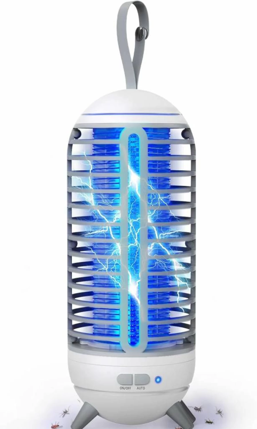 JUSENWDSL Rechargeable 2-in-1 Mosquito Killer Lamp - 2500mAh Wireless Bug Zapper for Indoor & Outdoor Use in Patio, Garden, Backyard, Camping (Black)