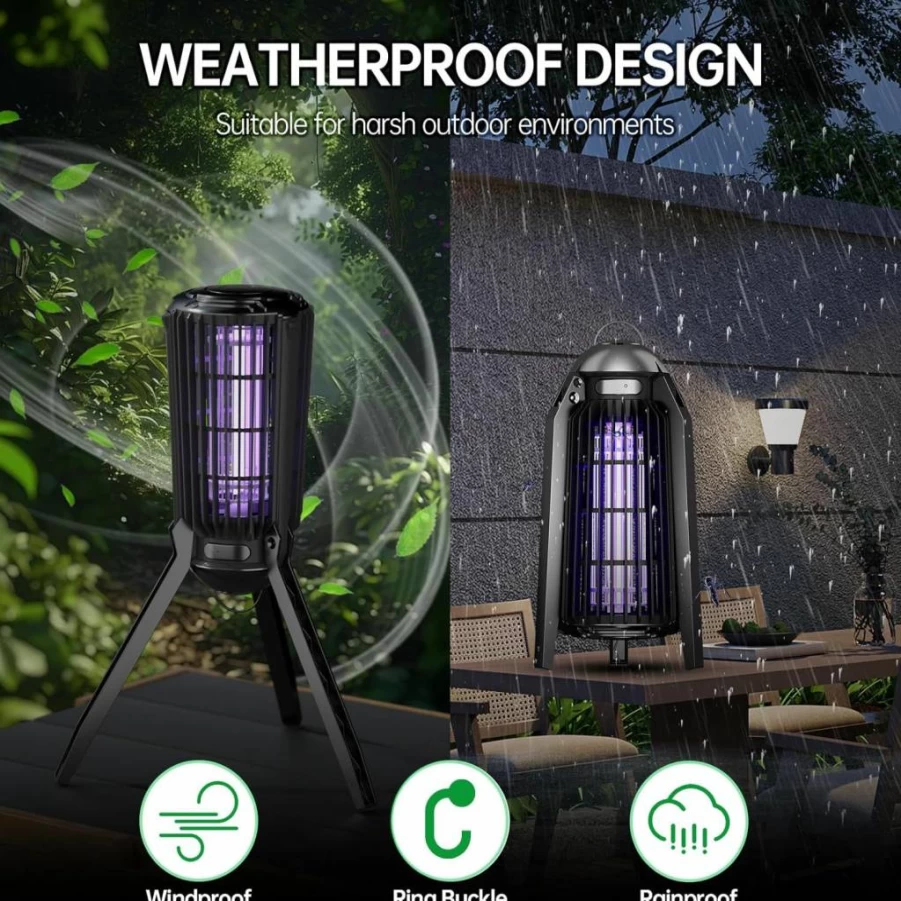 BuzzKill Electric Bug Zapper - 4200V Indoor & Outdoor Mosquito, Fly, Moth Trap for Home, Bedroom, Kitchen, Patio, Garage, Camping
