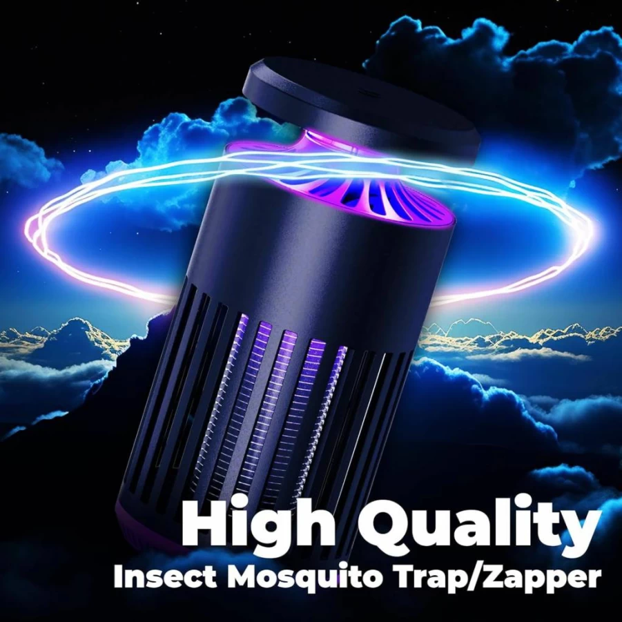 TRAPPED Elite Insect Trap - Electric Bug Zapper with UV Light for Mosquito, Fruit Flies, Gnats, Moths - Indoor Bug Killer & Repellent