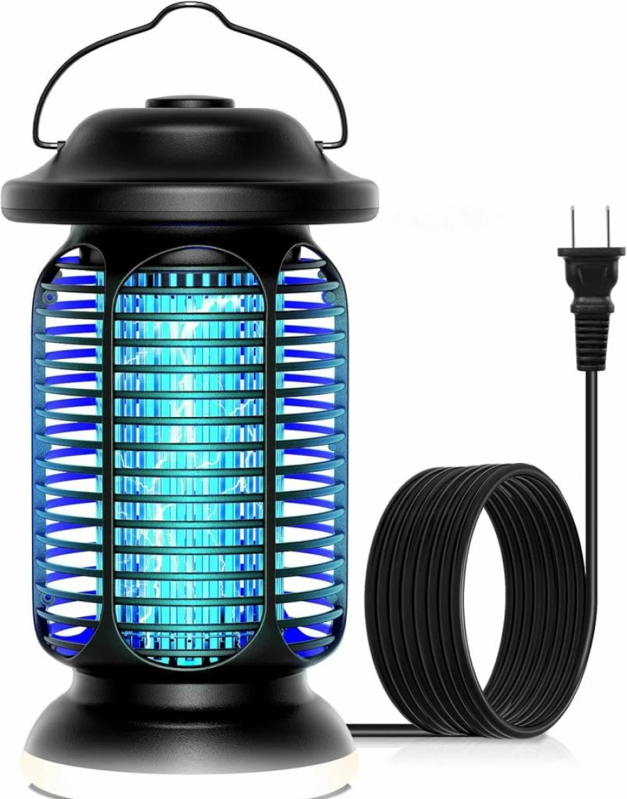 AMUFER 18W Bug Zapper for Indoor & Outdoor Use - Upgraded Blue-Violet Light Mosquito Killer with 2W LED, Covers 1/2-1 Acre, Effective Fly Trap for Patio, Backyard, Home Protection
