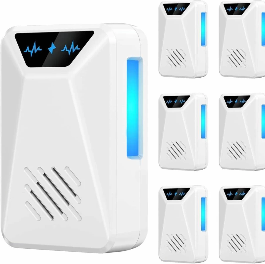 Lickoon Ultrasonic Pest Repeller 6 Pack - Electronic Plug In Indoor Insect Repellent for Roaches, Spiders, Ants, Mosquitoes, Mice in Home, Kitchen, Garage, Warehouse