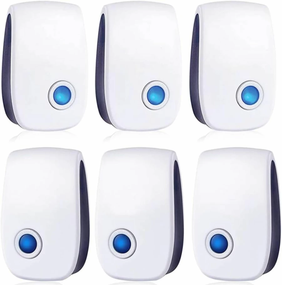 Fire Tracks Limited 6 Pack Ultrasonic Pest Repeller Plug In - Electronic Mouse, Cockroach, Mosquito, Spider & Ant Control for Home, Kitchen & Indoor Use