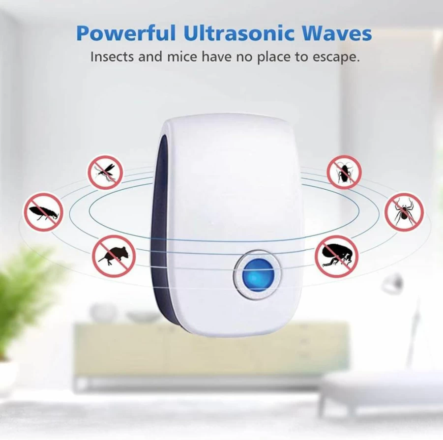 Fire Tracks Limited 6 Pack Ultrasonic Pest Repeller Plug In - Electronic Mouse, Cockroach, Mosquito, Spider & Ant Control for Home, Kitchen & Indoor Use