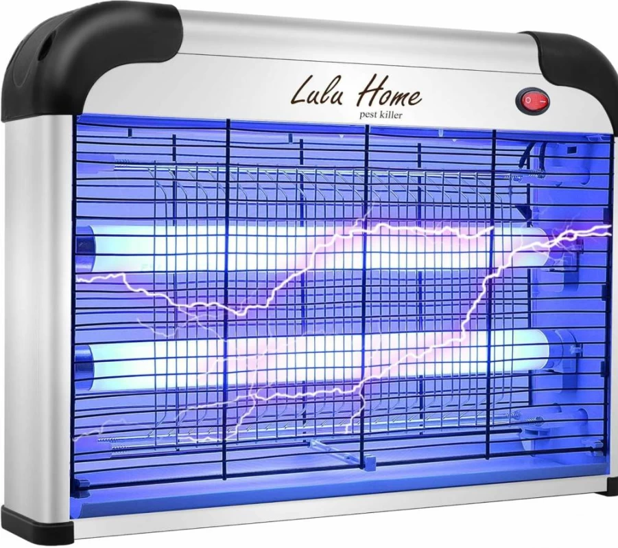 Lulu Home 2800V Electric Bug Zapper - Indoor Insect Killer for Mosquitoes, Flies & Bugs with 20W UV Light | Aluminum Fly Trap for Home & Kitchen