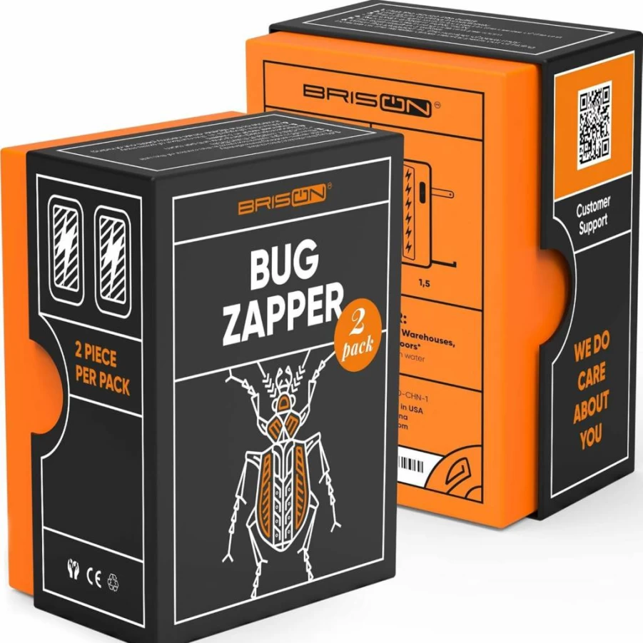 Velcentric 2-Pack Electronic Bug Zapper - UV Mosquito Killer Lamp for Indoor Use, Electric Fly Trap with Insect Attractant Light - Effective Pest Control for Home & Office