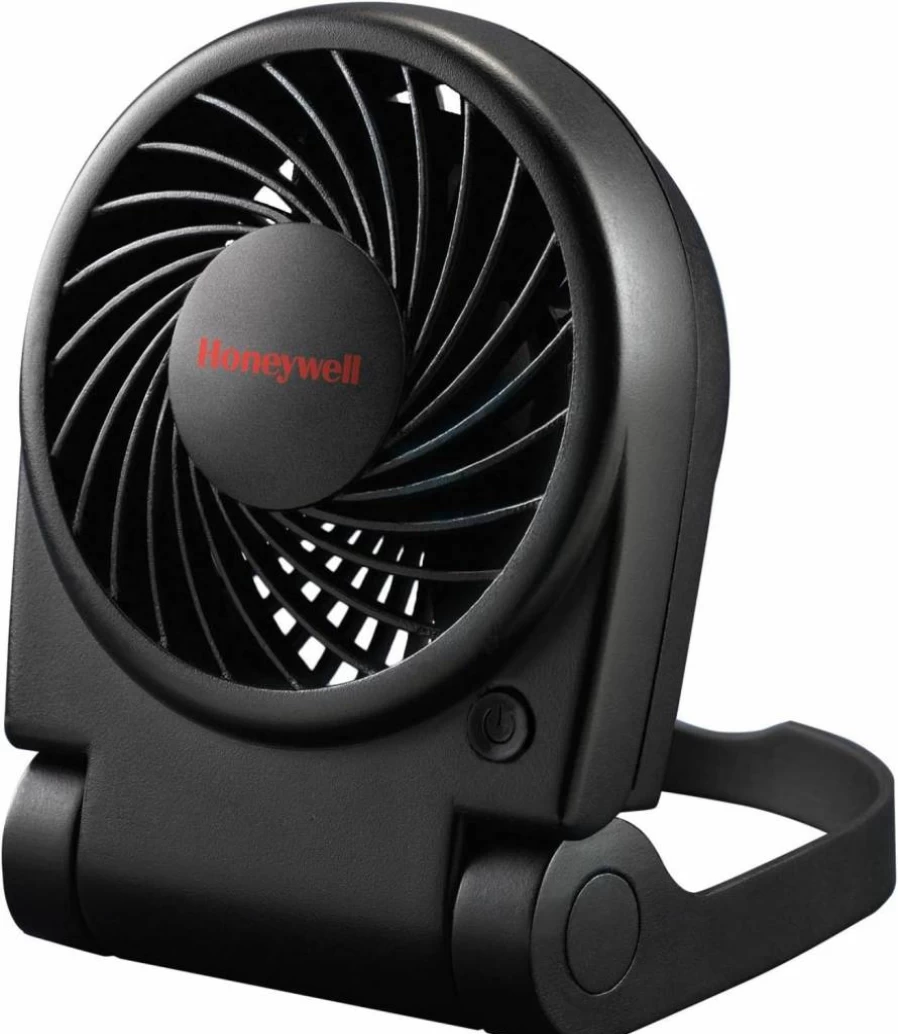 Honeywell HTF090B Portable Personal Fan - Black, Compact, Battery-Powered for On-The-Go Cooling