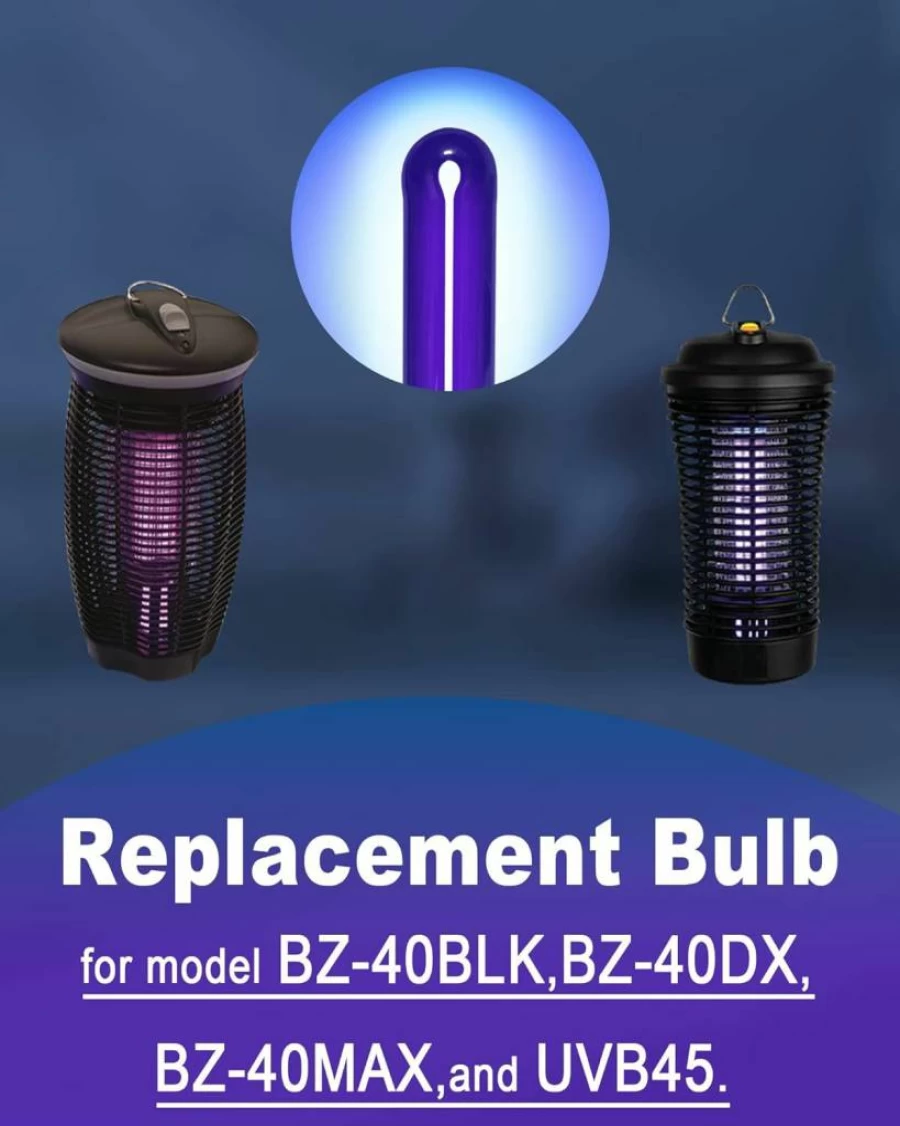 Shootingstar 40W UV Black Light Bulb - Compatible with Black Flag BZ-40DX & Stinger UVB45 Bug Zappers - 5500V B4045 Replacement Bulb - 1 Pack