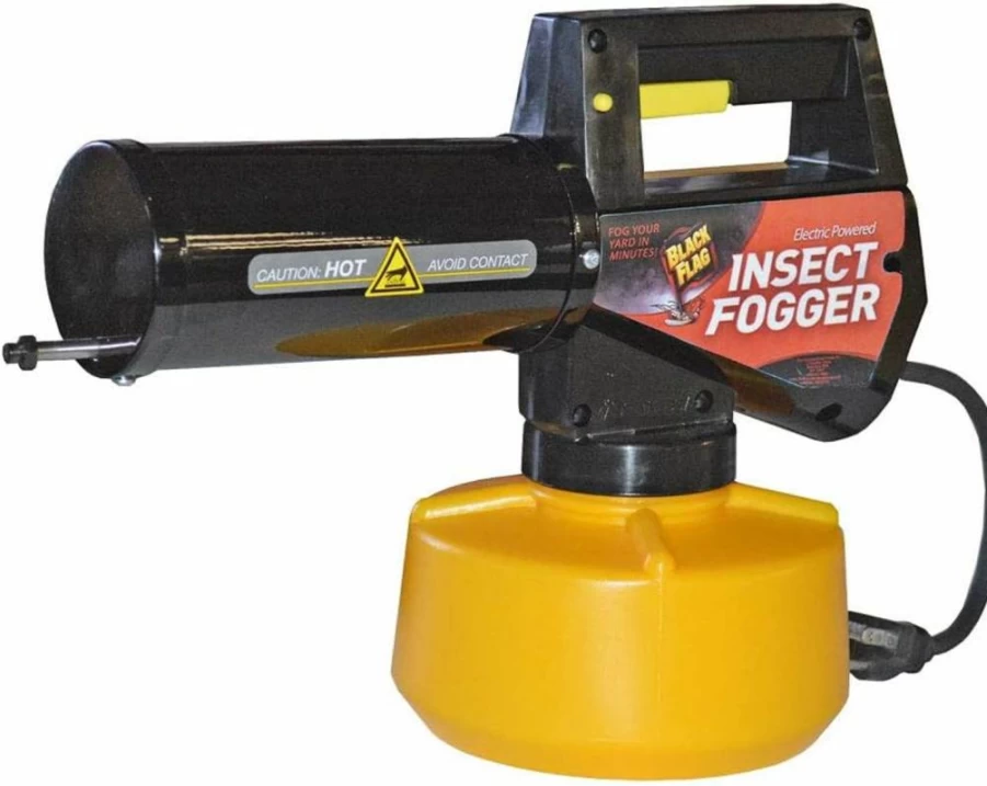 Black Flag 190107 Outdoor Electric Insect Fogger - Mosquito, Fly & Flying Insect Killer & Repellent - Portable Pest Control (Yellow & Black)