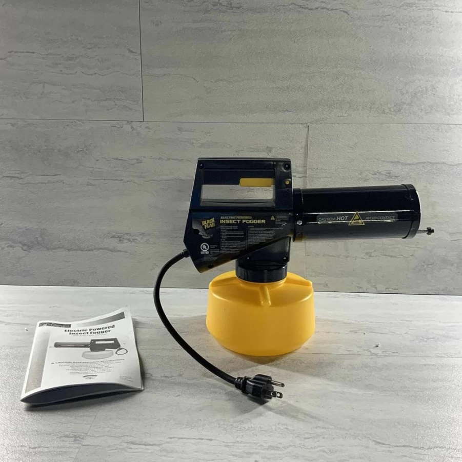 Black Flag 190107 Outdoor Electric Insect Fogger - Mosquito, Fly & Flying Insect Killer & Repellent - Portable Pest Control (Yellow & Black)