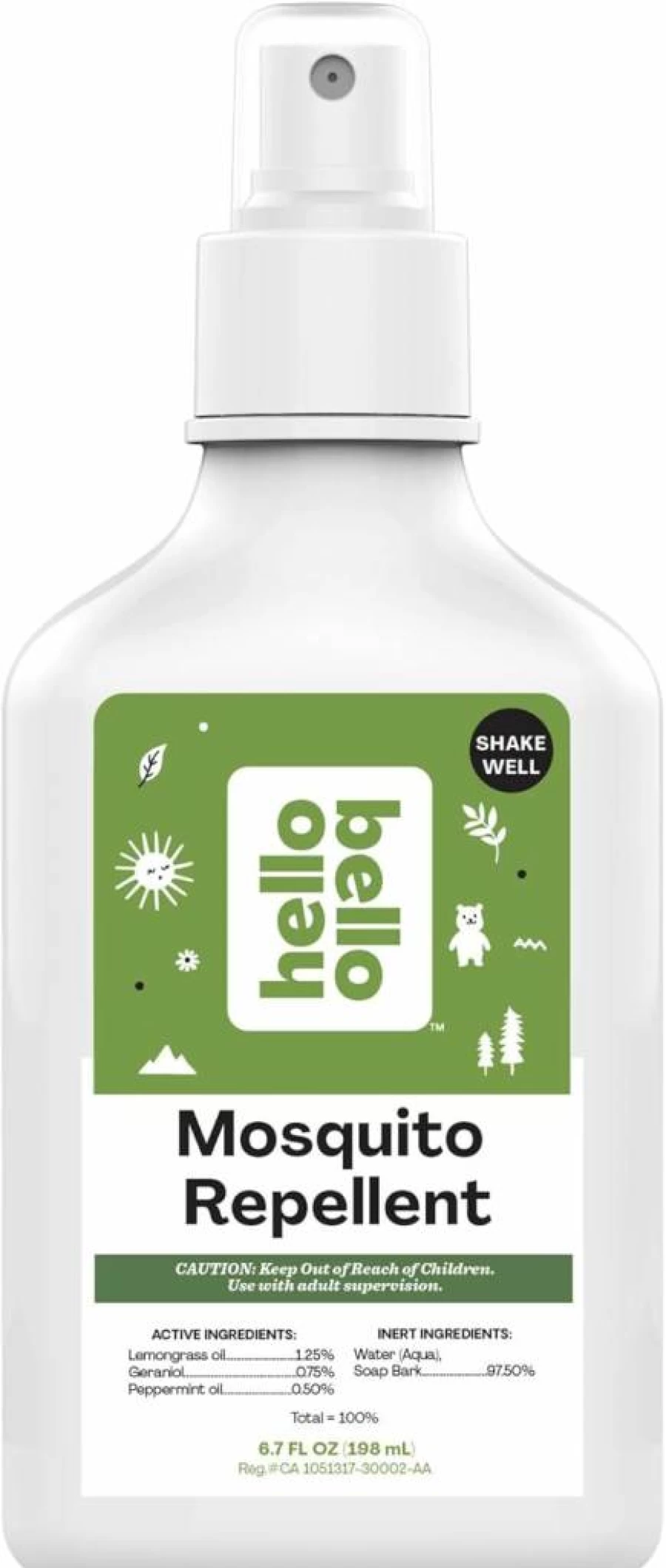 Hello Bello Natural Mosquito Repellent Bracelets for Kids - Citronella & Peppermint Oil, 5-Pack