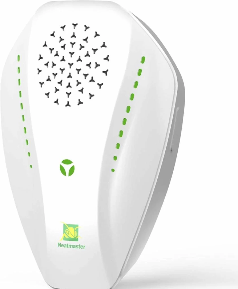 Neatmaster Ultrasonic Pest Repeller – Electronic Plug-In Insect Repellent for Roaches, Spiders, Ants, Flies & Mosquitoes – Indoor Pest Control for Home, Garage & Warehouse