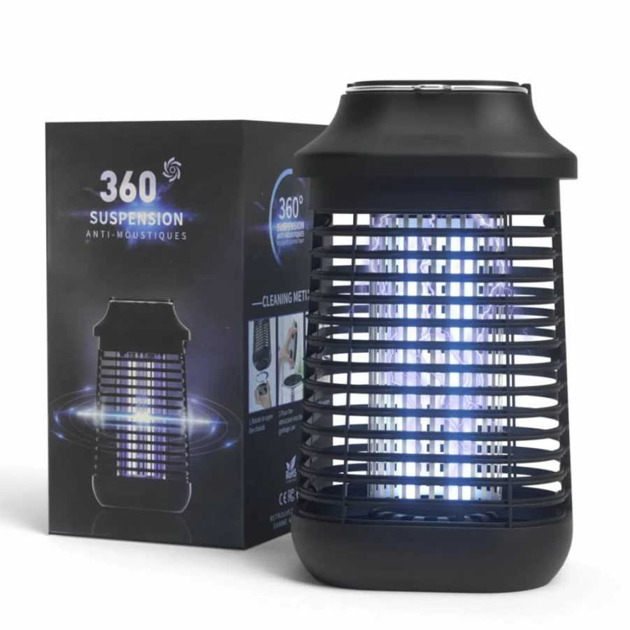 Raindot 4200V Electric Mosquito Zapper - Outdoor/Indoor Waterproof Insect Killer with 15W UV Light for Patio, Backyard, Home & Kitchen - Powerful Fly Trap & Bug Killer Lamp