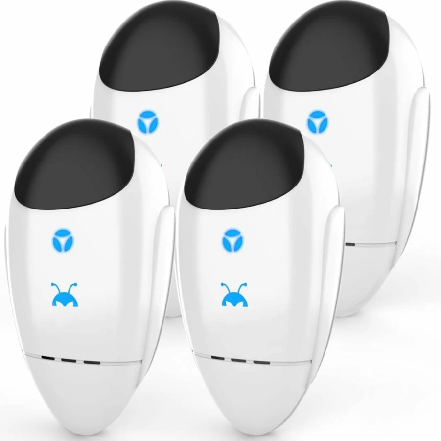 Mxculior Ultrasonic Pest Repeller 2025 - 4 Pack Electronic Plug-In Repellent for Roaches, Mice, Mosquitoes, Spiders, Ants & Rodents - Advanced Bug & Insect Deterrent