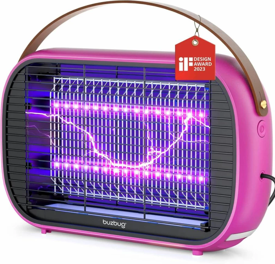 Buzbug LED Mosquito Zapper Indoor - 10-Year Lifespan, Energy-Efficient Electric Fly Trap for Home, High-Voltage Bug Zapper Killer for Flies and Mosquitoes (MA015B)