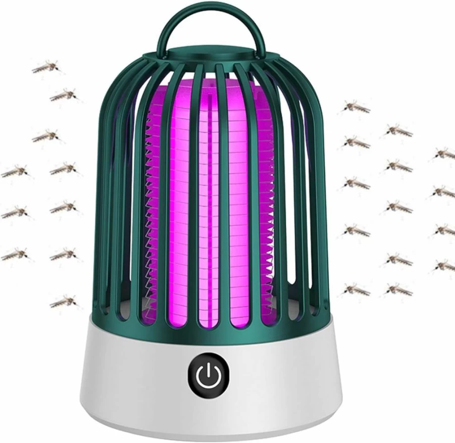 Bmfew Rechargeable Electric Bug Zapper for Indoor & Outdoor Use - Portable Mosquito, Fly Trap Insect Killer for Home, Patio, Camping - Waterproof Design