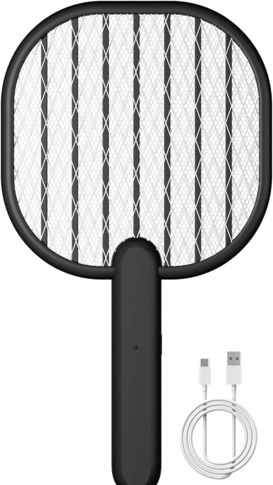 Buzzkick Rechargeable Electric Mosquito Zapper Racket - 3500V Dual Mode Bug Killer with Purple LED Light for Indoor, Outdoor, Home, Office, Camping & Patio Use