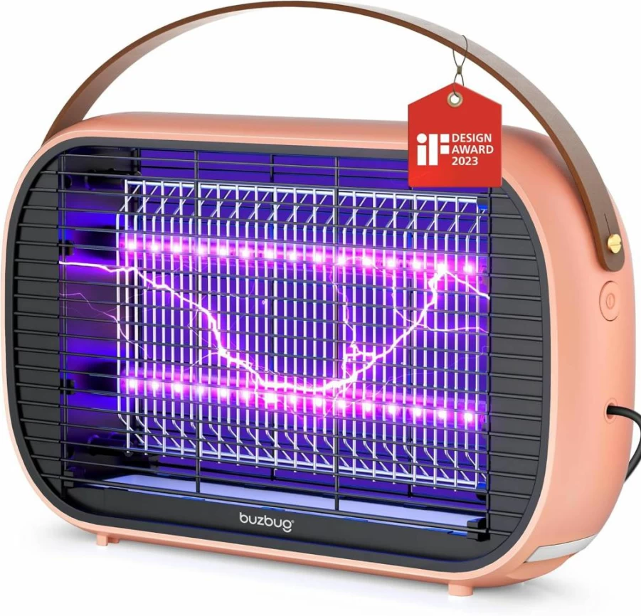 Buzbug LED Mosquito Zapper Indoor - 10-Year Lifespan, Energy-Efficient Electric Fly Trap for Home, High-Voltage Bug Killer for Mosquitoes and Flies (Model MA015B)