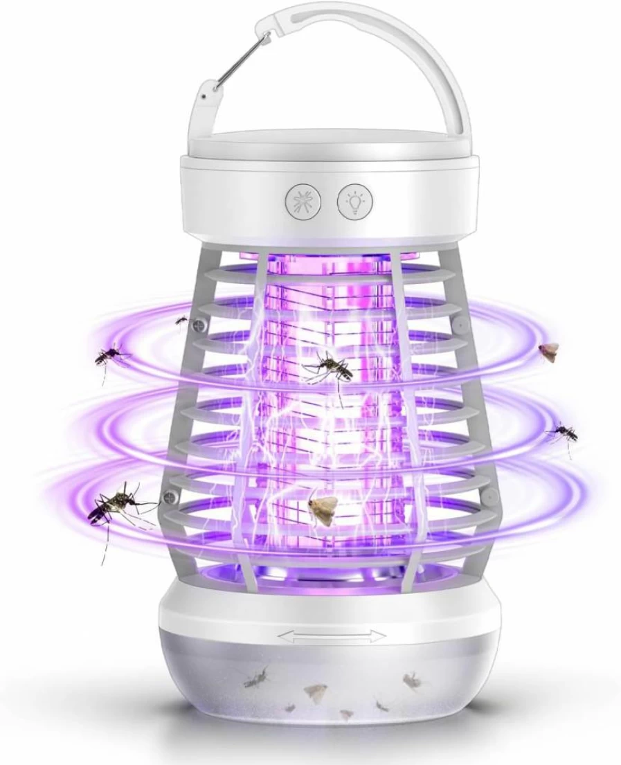 Falala Electric Mosquito Zapper Lamp - 2000V Bug Zapper for Indoor & Outdoor Use, 3-in-1 Mosquito Killer with On/Off Switch, Ideal for Kitchen, Patio, Backyard (Black)
