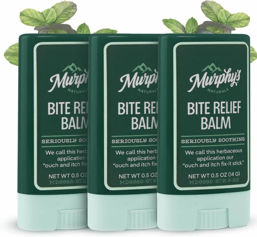 Murphy's Naturals Insect Bite Relief Balm | Plant-Based, Fast-Acting Bug Bite Soother | Travel-Size 0.75oz for Easy Application