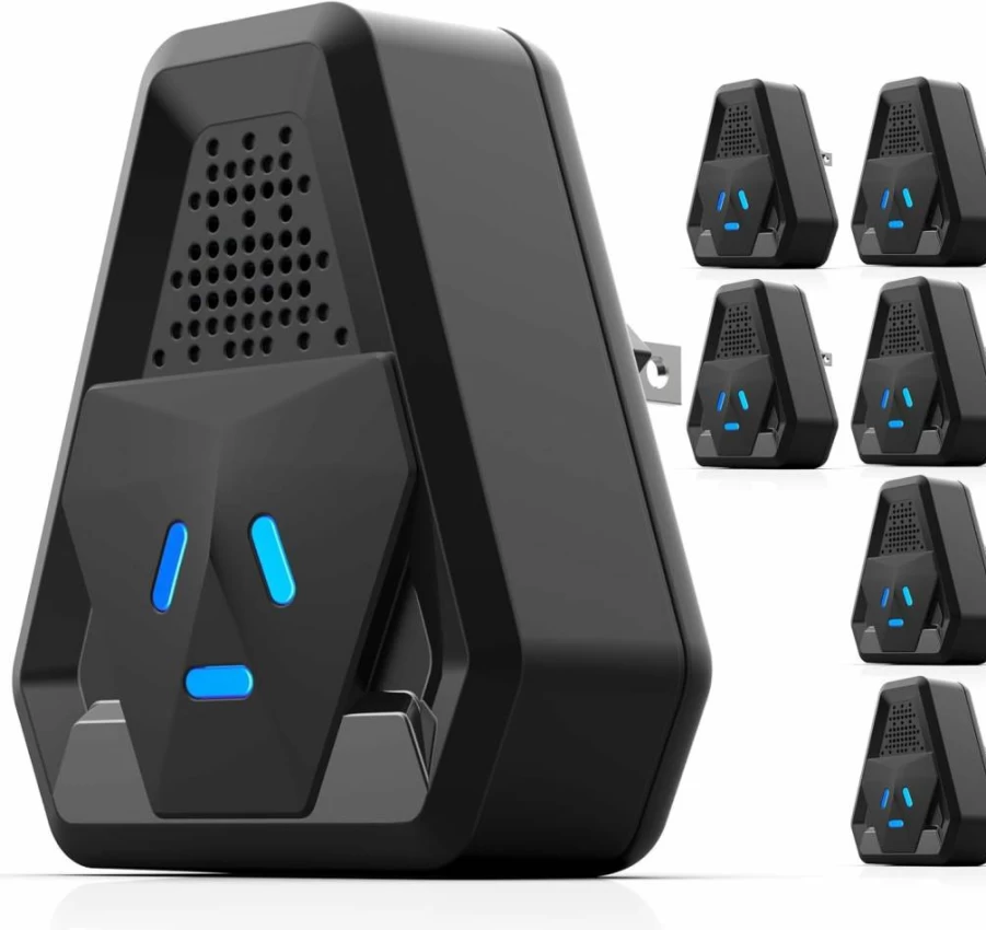 Ncroc 2025 Ultrasonic Pest Repeller - 6 Pack Indoor Insect & Rodent Repellent for Roaches, Mice, Spiders, Mosquitoes, Ants - 3 Modes, Advanced Bug Control Technology
