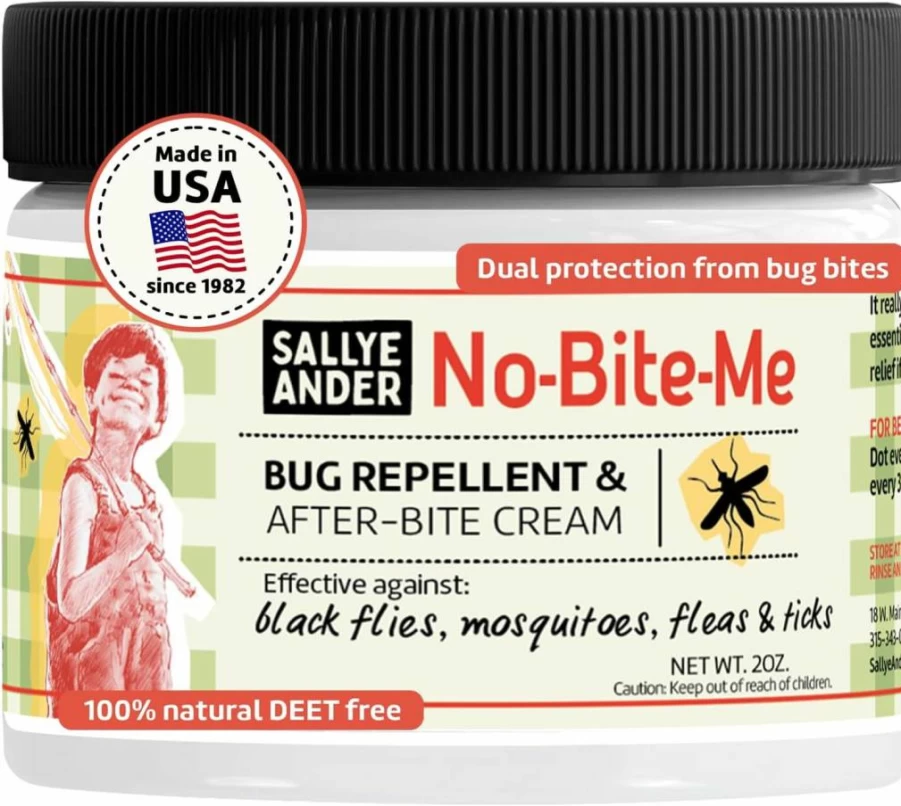 SALLYEANDER Natural Bug Repellent & Anti-Itch Cream - 2 Pack, Mosquito, Flea & Tick Protection, Safe for Kids and Infants