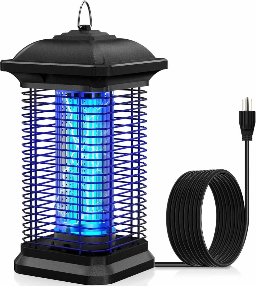 AMUFER 18W Bug Zapper for Indoor & Outdoor Use - 4400V Electric Mosquito Trap with 1/2 Acre Coverage, Effective Fly Killer for Patio, Backyard, and Home