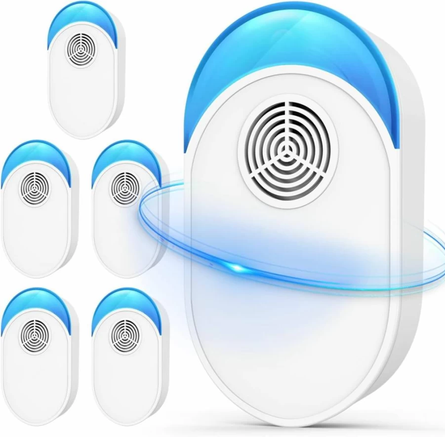 BugBeat Ultrasonic Pest Repeller (6-Pack) - 2025 Upgraded Electronic Plug-In Repellent for Roaches, Mice, Rodents, Spiders, Ants, Mosquitoes & Insects - Indoor Pest Control Device