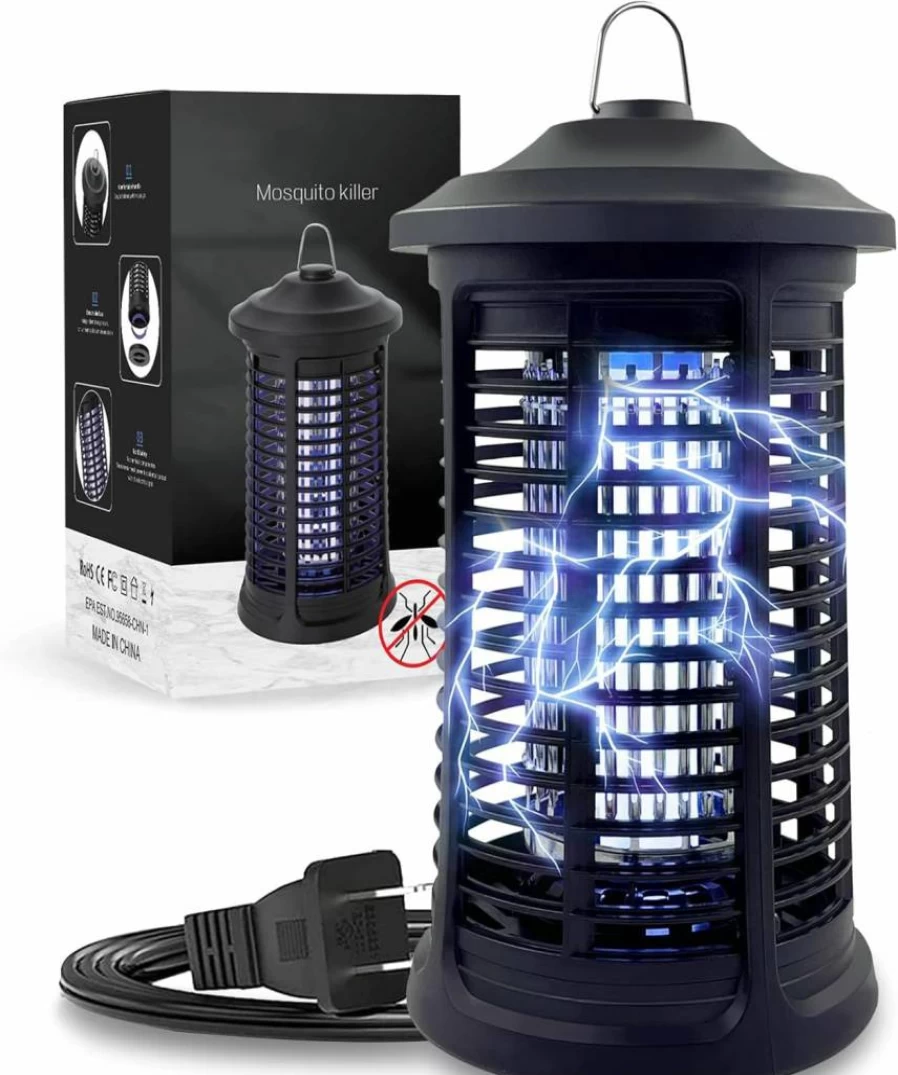 Dickinda 4200V Electric Bug Zapper for Indoor & Outdoor Use - Waterproof Mosquito Killer, Insect Trap for Home, Garden, Backyard, and Camping
