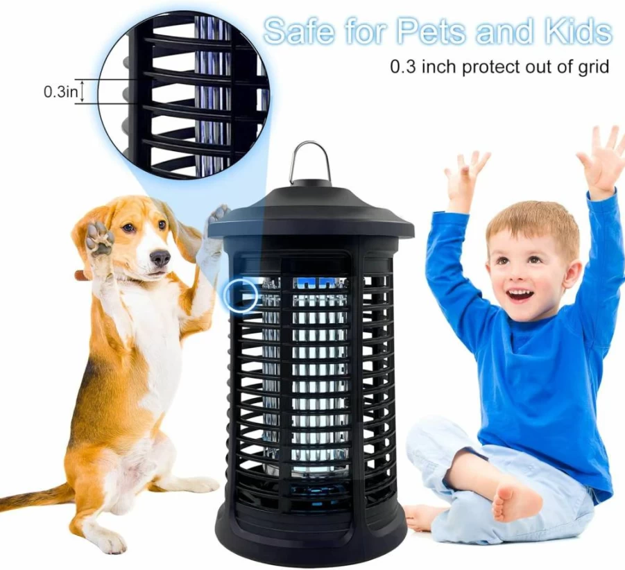 Dickinda 4200V Electric Bug Zapper for Indoor & Outdoor Use - Waterproof Mosquito Killer, Insect Trap for Home, Garden, Backyard, and Camping