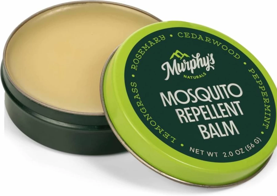 Murphy's Naturals Plant-Based Mosquito Repellent Balm - DEET-Free, 2 Oz, with Cedarwood, Lemongrass & Rosemary for Hiking, Camping & Outdoor Patio