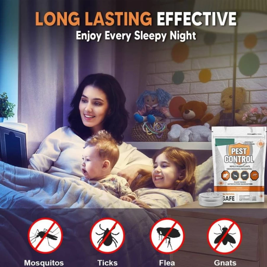 KsopoG Mosquito Repellent Indoor & Outdoor - 2 Pack, Patio Home Office Pest Control, Ultrasonic Mosquito Deterrent for Indoor Spaces