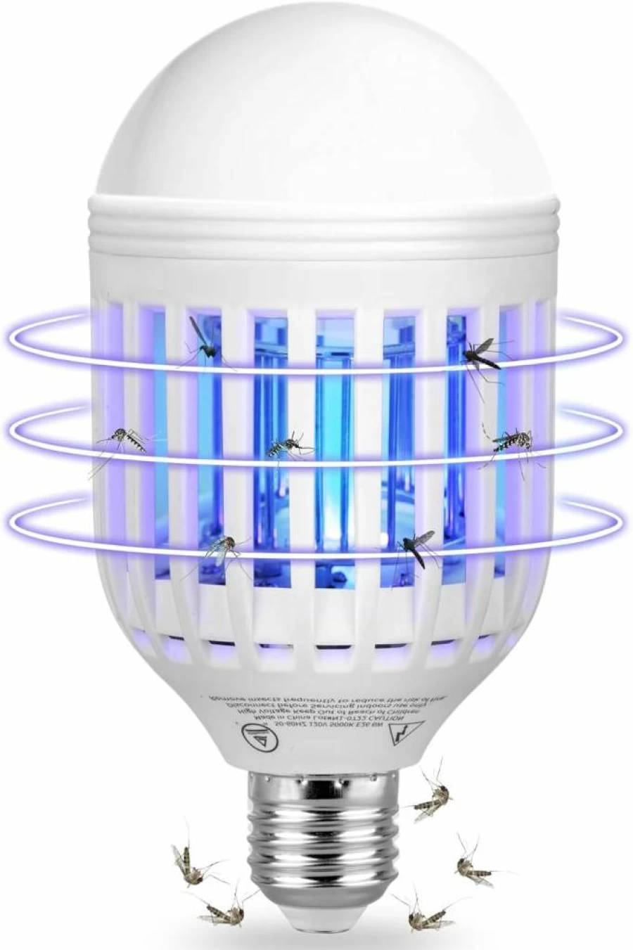 BANPESTT 2-in-1 Electric Bug Zapper & LED Light Bulb - Indoor Mosquito Killer, Fly Trap for Home, Backyard, Patio - Insect Catcher for Gnats, Bugs