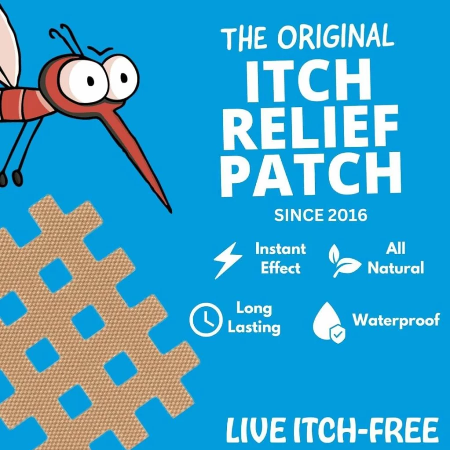 Moskinto Mosquito Itch Relief Patches for Kids & Adults - Instant Bug Bite Soothing, Anti Itch Swelling Treatment, 24 Count Travel Pack, Suction Tool Alternative