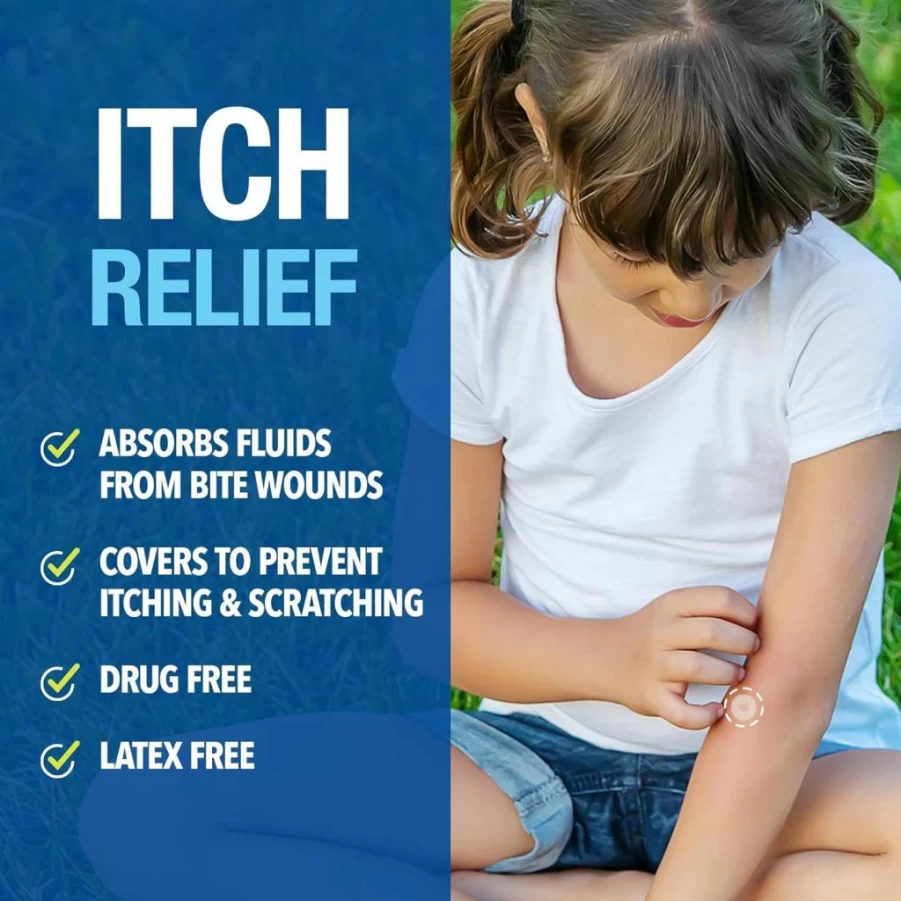 Cutter Bug Bite Relief Patches for Kids & Adults - Hydrocolloid Itch Relief, Prevents Scratching, Heals Mosquito Bites, 51 Count - Alternative to Hydrocortisone & Suction Tools