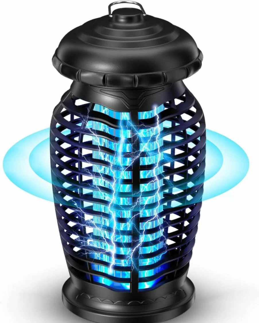 CACULE 4200V Bug Zapper for Indoor & Outdoor Use - Electric Mosquito Killer for Home, Patio, Backyard - Blue A1 Electronic Fly Trap