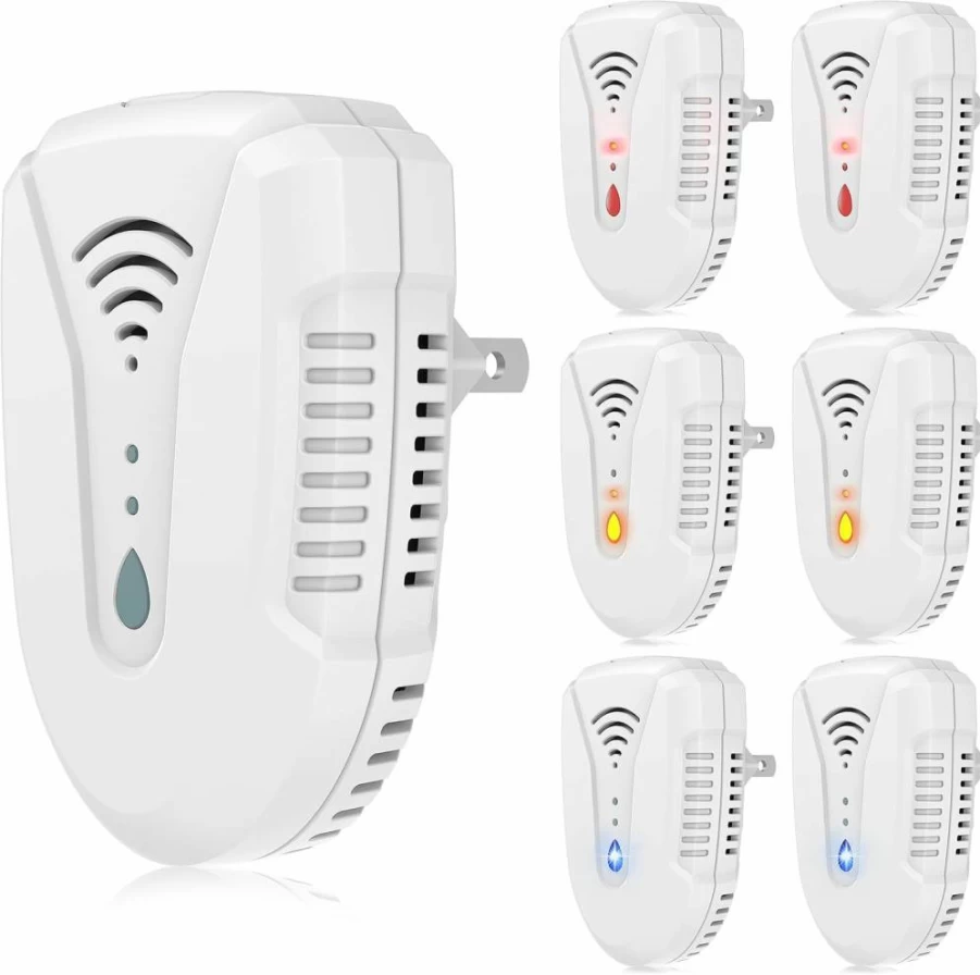 Bectine Ultrasonic Pest Repeller 6 Pack - 2025 Upgraded Indoor Plug In Repellent for Mice, Insects, Roaches, Spiders, Mosquitoes & Ants - 3 Modes, Eco-Friendly Pest Control