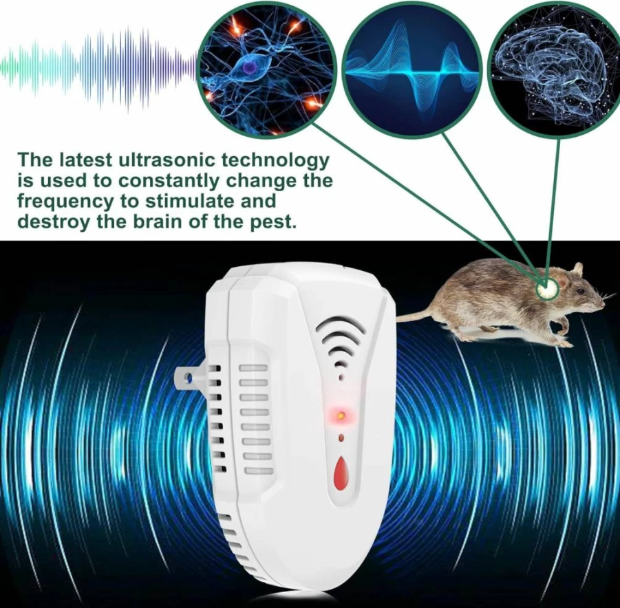 Bectine Ultrasonic Pest Repeller 6 Pack - 2025 Upgraded Indoor Plug In Repellent for Mice, Insects, Roaches, Spiders, Mosquitoes & Ants - 3 Modes, Eco-Friendly Pest Control
