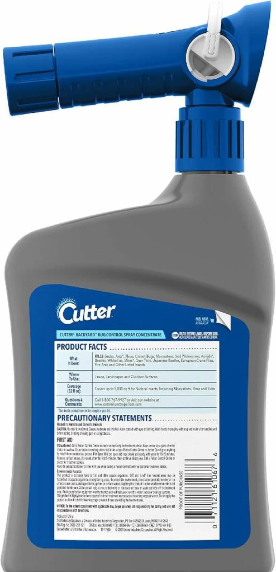 Cutter Backyard Bug Control Spray Concentrate (2 Pack) – Kills Mosquitoes, Fleas, Ants – 32 Fl Oz Outdoor Insect Repellent