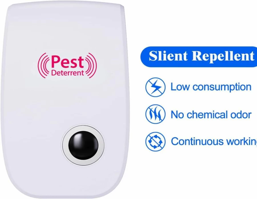 Dwcom Trap Ultrasonic Pest Repellent Plug-In - 8 Pack for Rats, Mice, Cockroaches, Mosquitoes, Spiders, Ants & Bugs - Indoor Electronic Insect & Rodent Repeller
