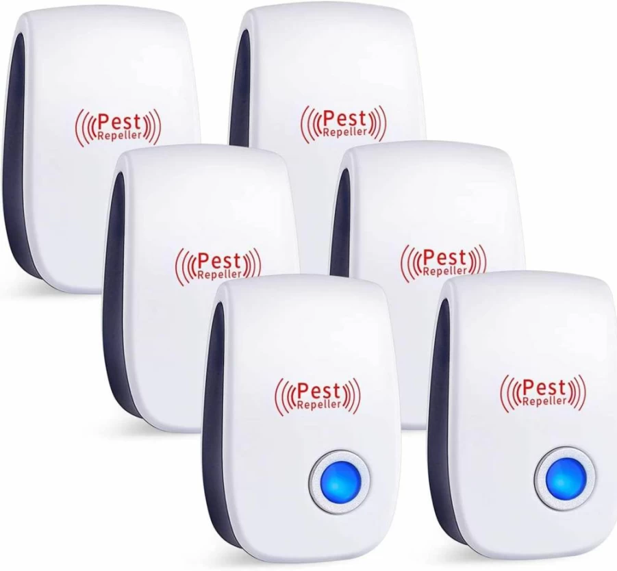 TEcoArt Ultrasonic Pest Repellent Plug In - 6 Pack Electronic Insect Control for Roaches, Mice, Mosquitoes, Spiders, Ants & Rodents