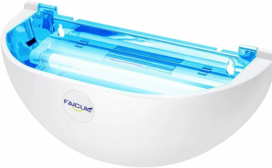 Faicuk Fly Light Trap Wall Sconce - Indoor/Outdoor Insect Catcher for Flies, Mosquitoes, Moths, Gnats - 12 Inch Electric Bug Zapper with UV Attraction, Eco-Friendly Pest Control