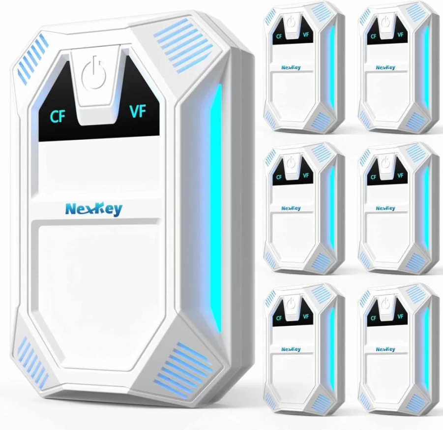NexKey Ultrasonic Pest Repeller 2025 - 6 Pack Electronic Plug in for Roaches, Mice, Spiders, Mosquitoes, Ants & Rodents - Dual Mode Indoor Insect & Bug Repellent Device