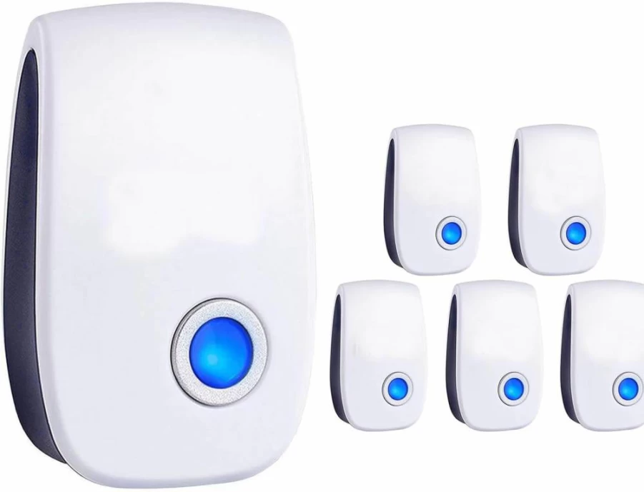 ChienMin Ultrasonic Pest Repeller - 6 Pack for Mice, Roaches, Spiders, Ants, Mosquitoes - Indoor & Outdoor Use in Home, Garage, RV, Hotel - Eco-Friendly Insect Repellent Device
