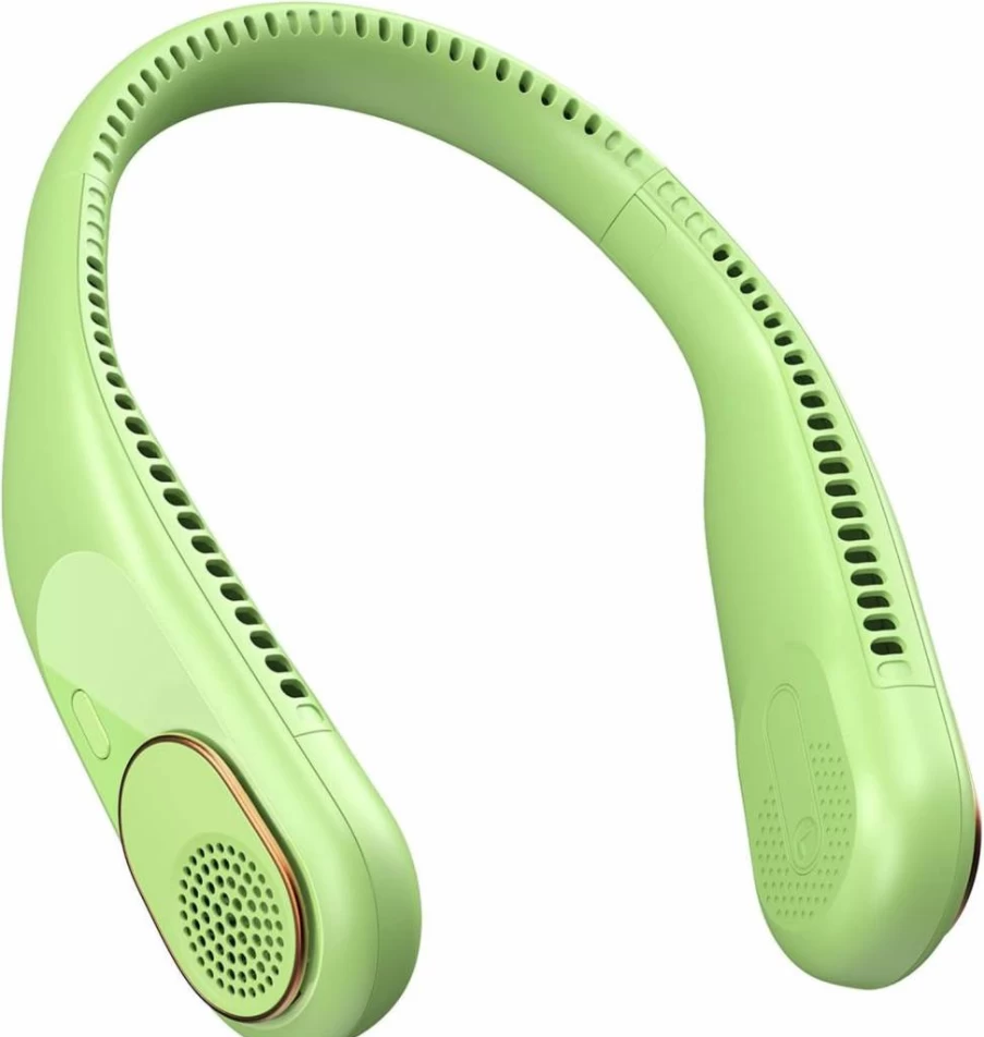SWEETFULL 360° Portable Neck Fan - 4000mAh USB Rechargeable, Bladeless Personal Cooling Fan for Travel, No Hair Twisting, Ideal Gift for Men, Women, Mom, Dad