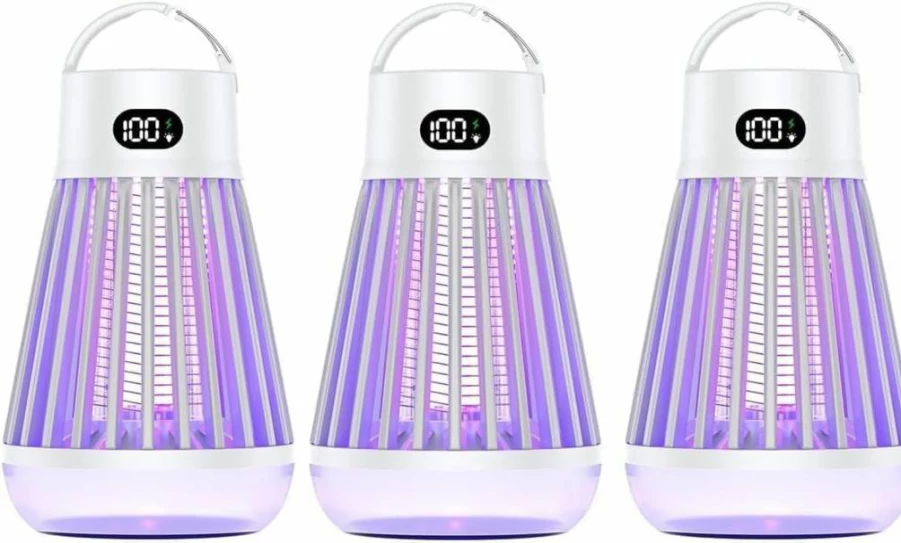 Zappify 2.0 Portable Rechargeable Bug Zapper - 1500V Electric Mosquito Trap for Indoor & Outdoor Use, Cordless Fly & Insect Killer with Hanging Hook for Home, Garden, Patio, Backyard