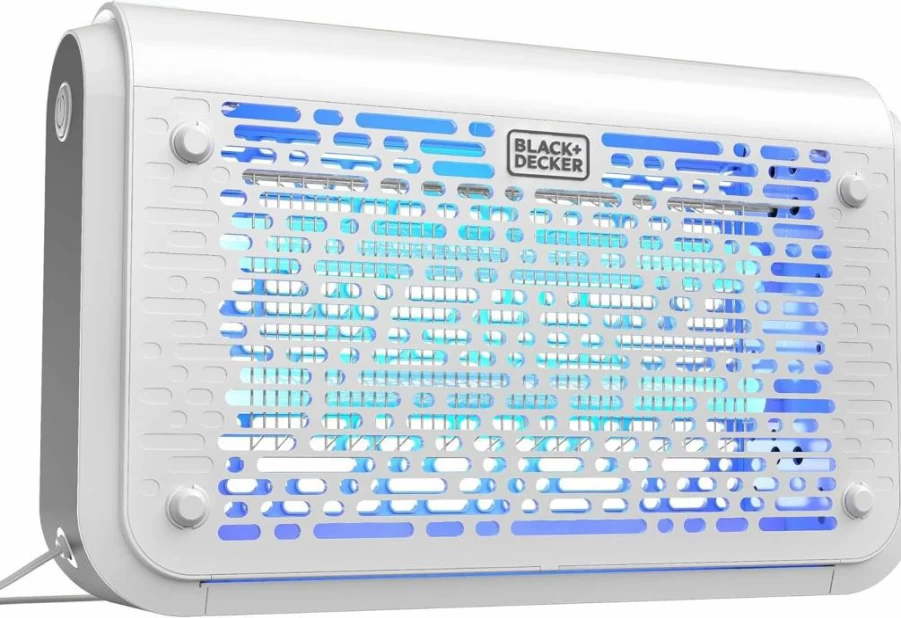 BLACK+DECKER Electric Bug Zapper Lantern - 2 Pack Indoor/Outdoor Insect Killer for Flies, Gnats & Mosquitoes, Includes Cleaning Brush & Waterproof Design, Covers 625 Sq Ft