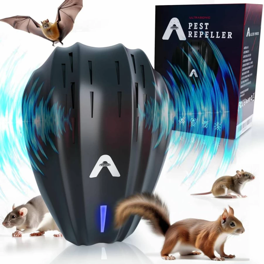 PESTJET Ultrasonic Pest Repeller 2025 - Indoor/Outdoor Electronic Plug-In Repellent for Mosquito, Fly, Rodent, Spider, Cockroach, Ant, Bug, Bat, and Mice Control